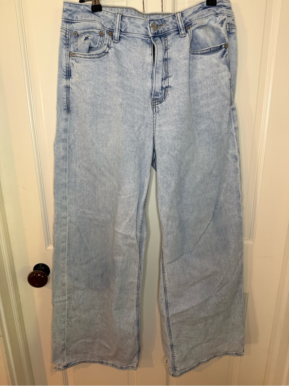 American Eagle Outfitters High Rise Baggy Wide Leg Jeans- 8S
